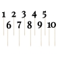 Preview: Cake Topper - Black Numbers